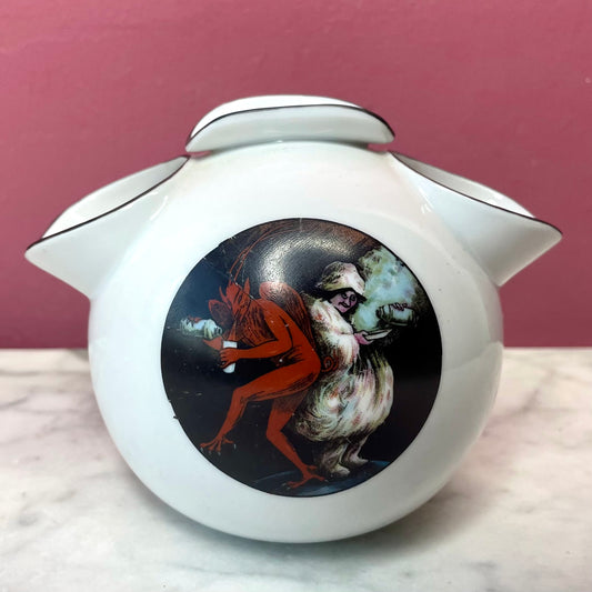 Antique Devil Ashtray | Early Thermos Advertising | Leonetto Cappiello Design
