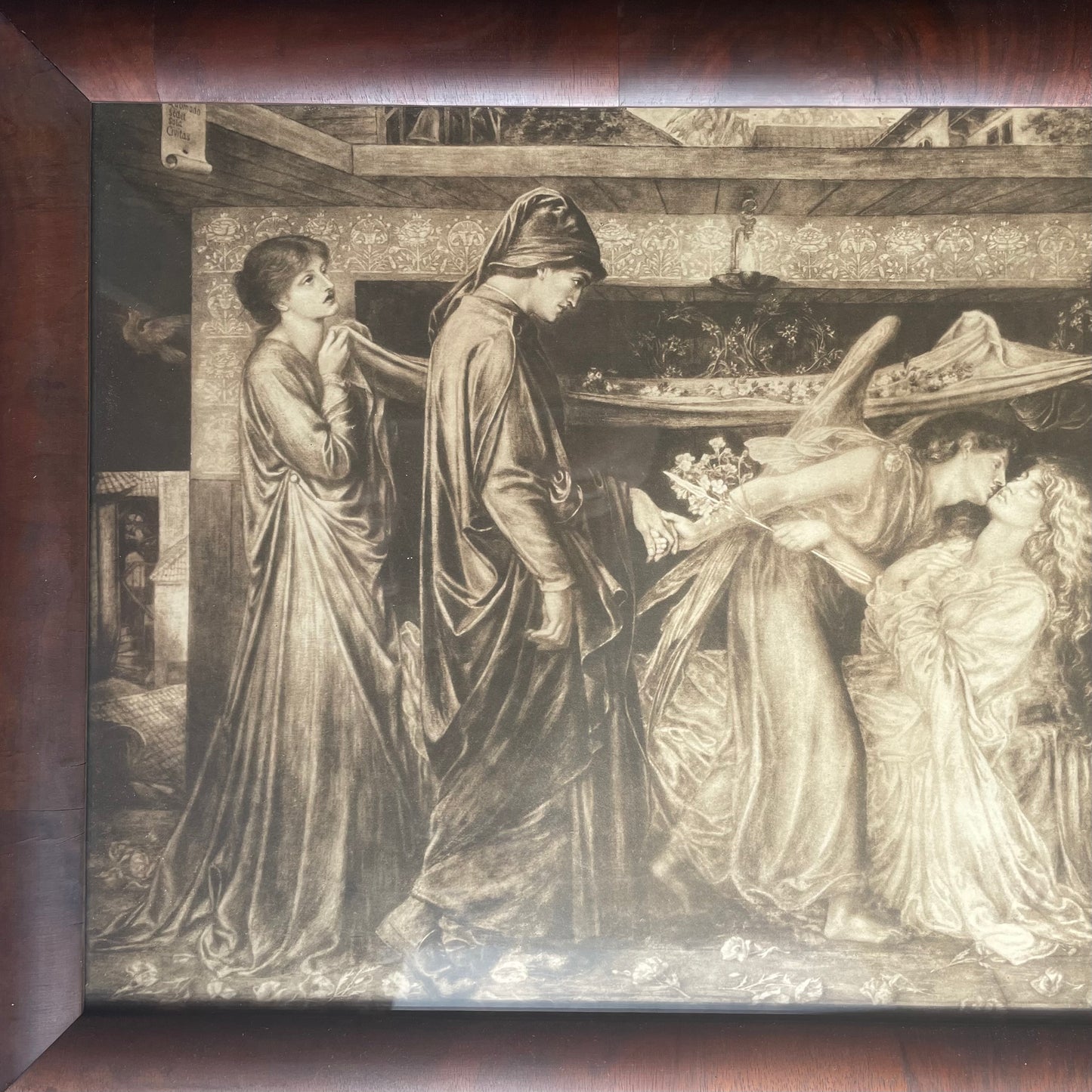 Dante’s Dream at the Time of the Death of Beatrice | Antique Rossetti Print