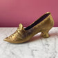 Antique Metal High Heeled Shoe
