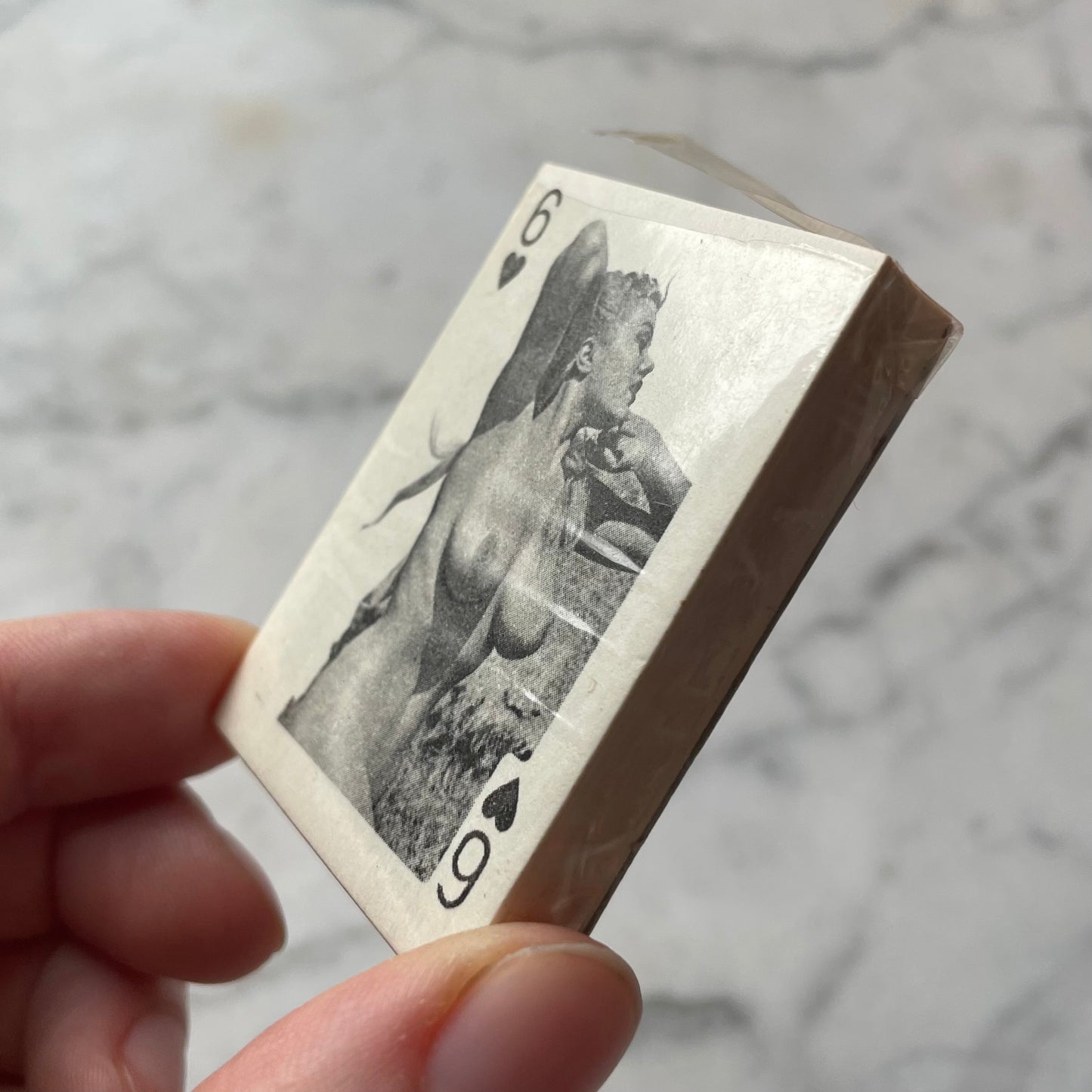 Miniature Vintage Pinup Girl Playing Cards