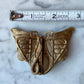 Art Nouveau Butterfly Belt Buckle with Snake