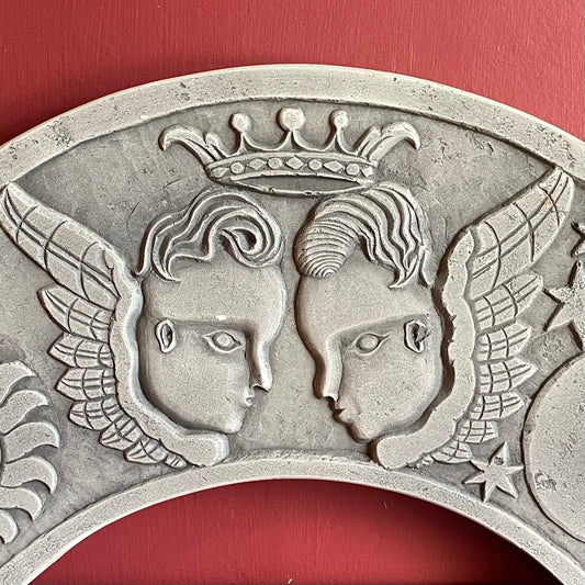 Vintage Plaster Gravestone Replica