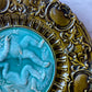 Victorian Majolica Plate with Putti & Foliage