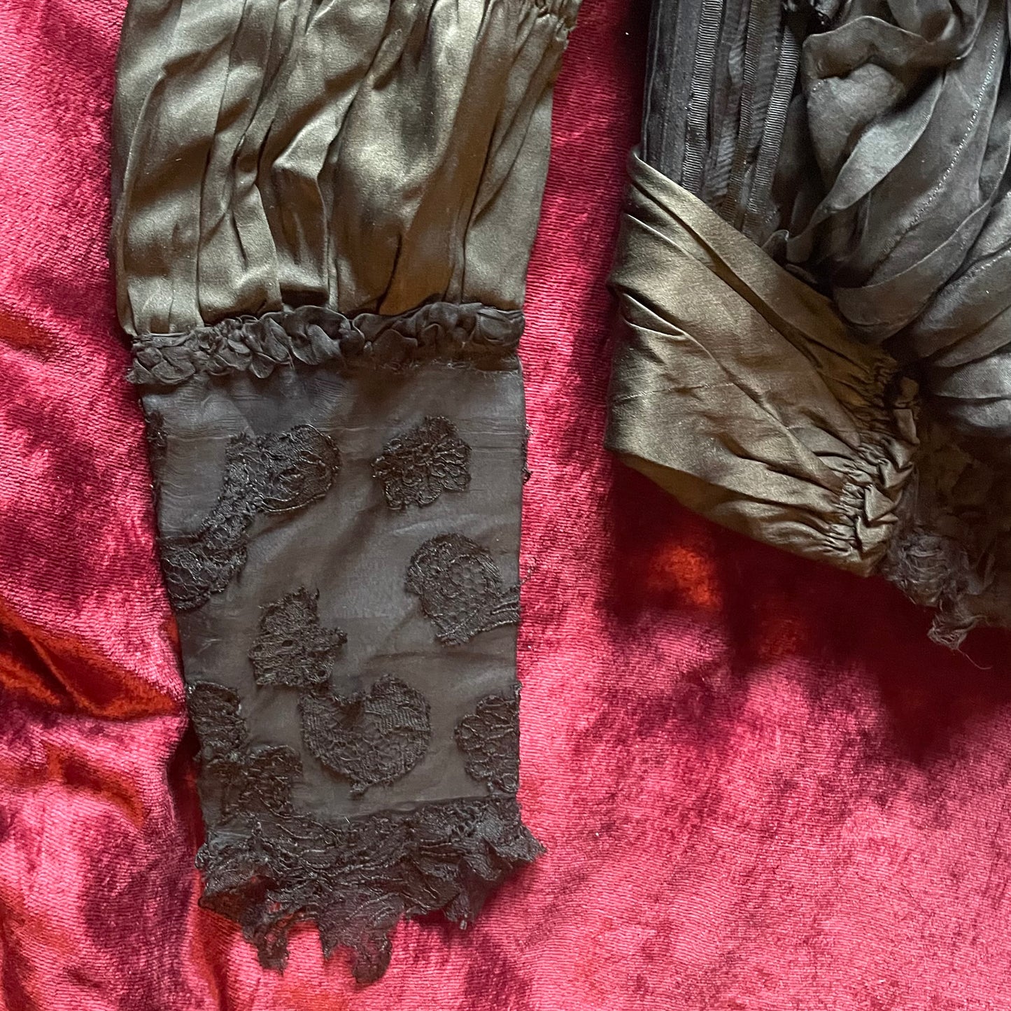 Antique Edwardian Silk Bodice