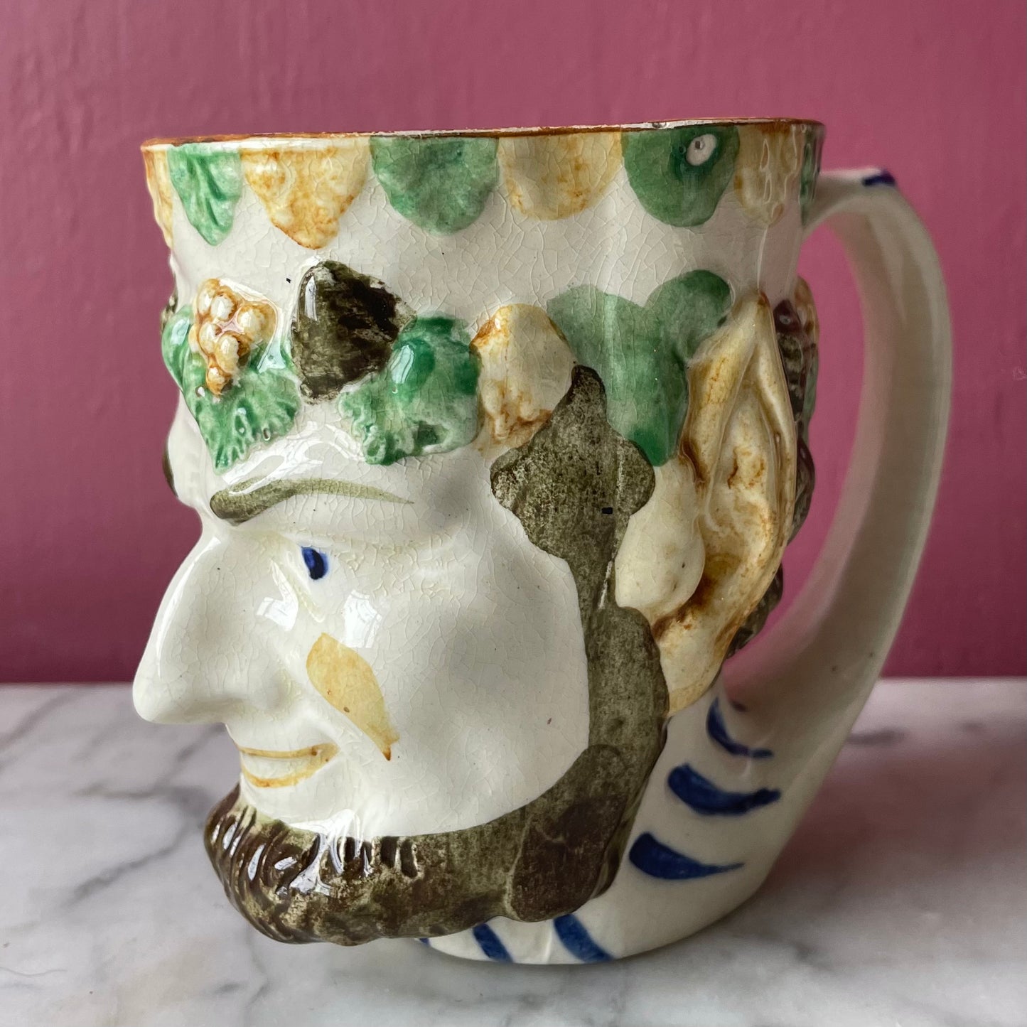 Antique Staffordshire Bacchus Mug