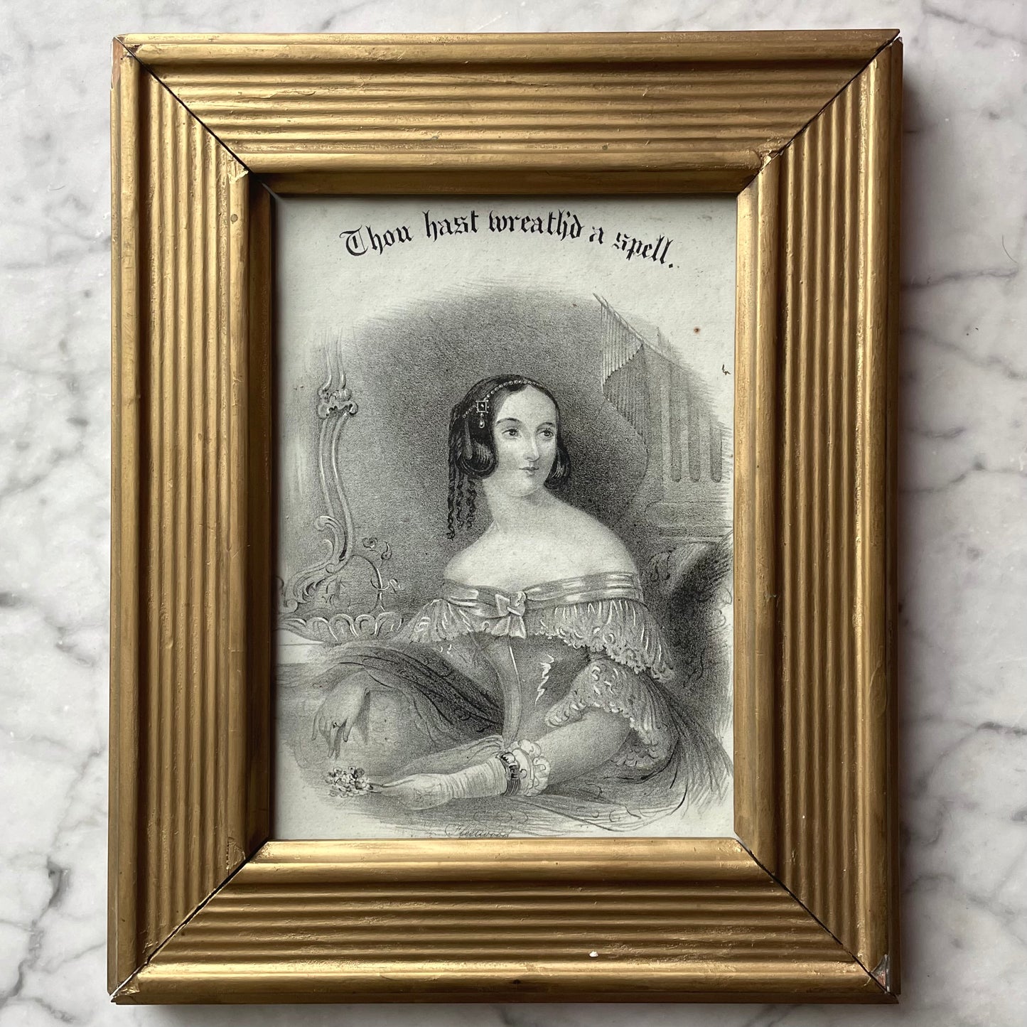 Thou Hast Wreath’d a Spell | Victorian Engraving
