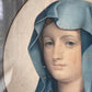 Portrait de la Très Sainte Vierge d'après Titien | Antique Hand Colored Print of the Virgin Mary