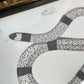 Antique Framed Snake Print