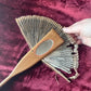 Antique Drawstring Fan with Mirror | Cuba Souvenir