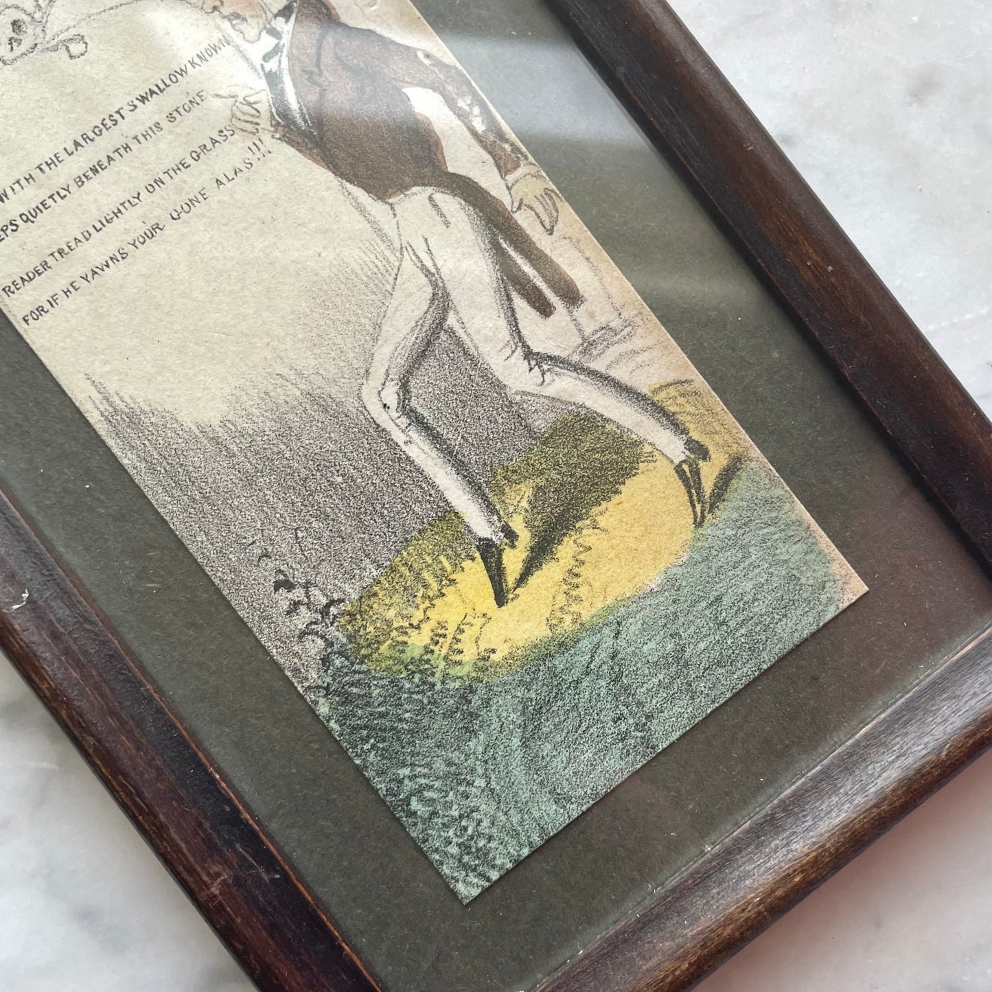 Death & the Dandy | 19th Century Gravestone Cartoon