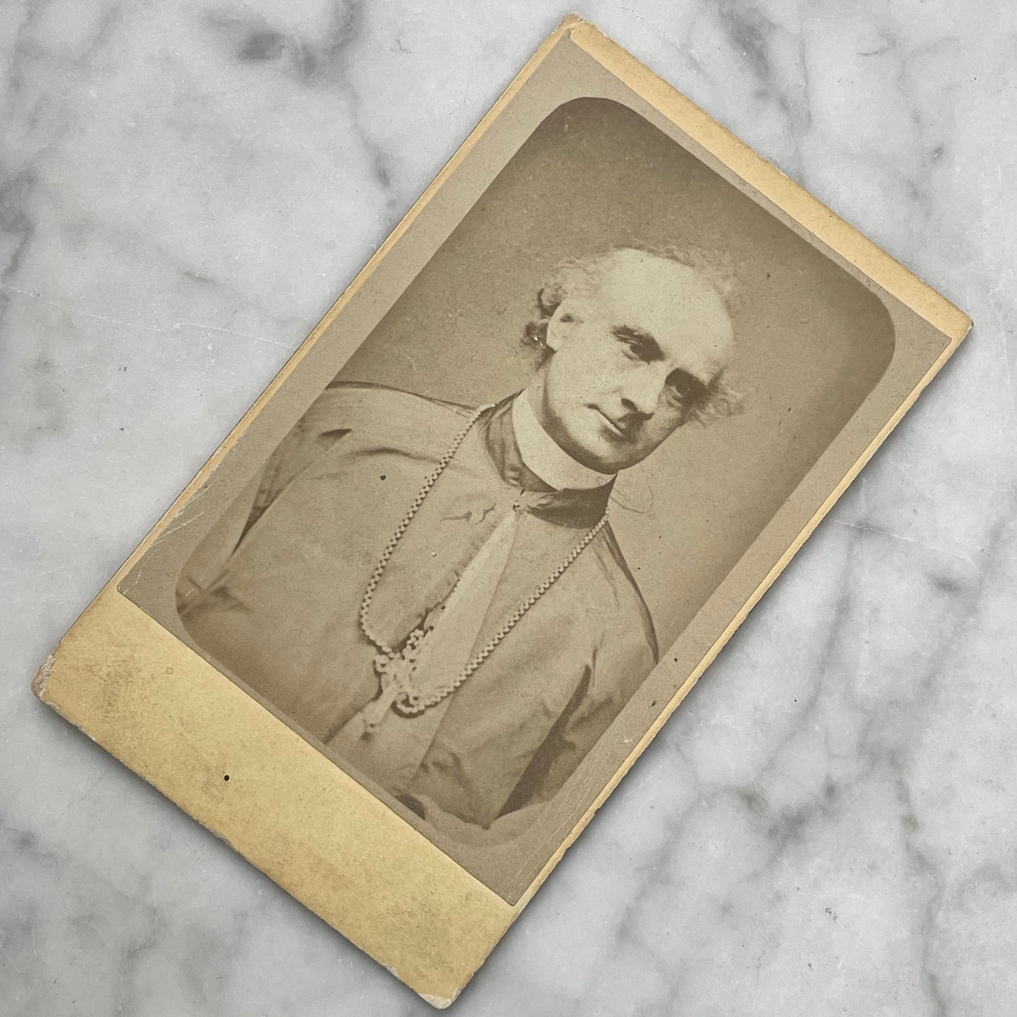 Antique Carte de Visite Photo of a Cardinal or Bishop