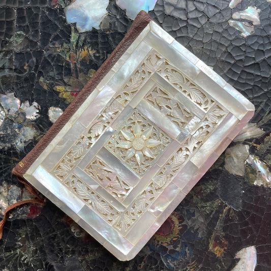 Antique Mother of Pearl Bible | Red Letter New Testament