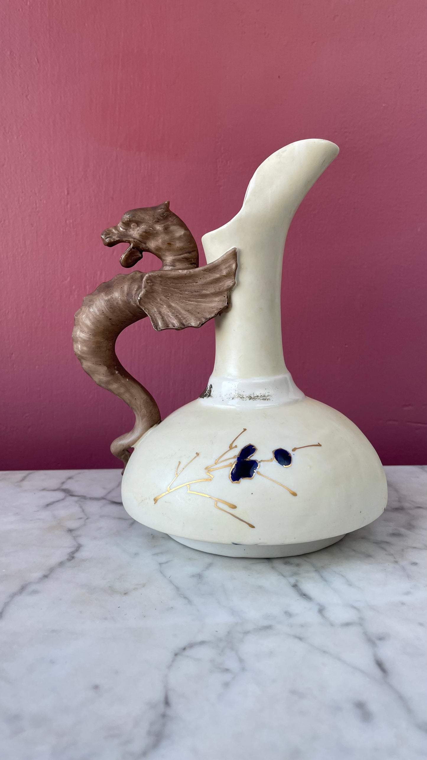 Antique Dragon Handle Ewers