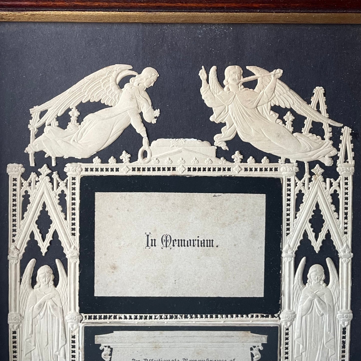 Victorian Mourning Die Cut | 1886