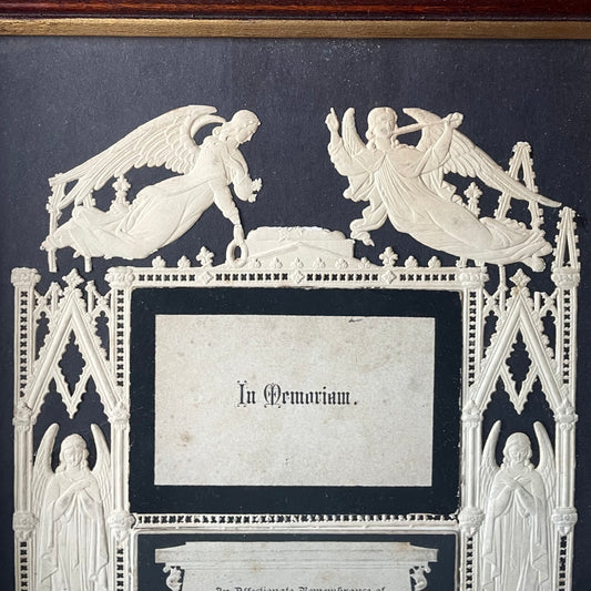 Victorian Mourning Die Cut | 1886