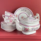 Victorian Pink Lustreware Tea Set | 21 Pieces