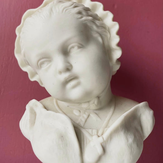 Victorian Parian Bust of Child