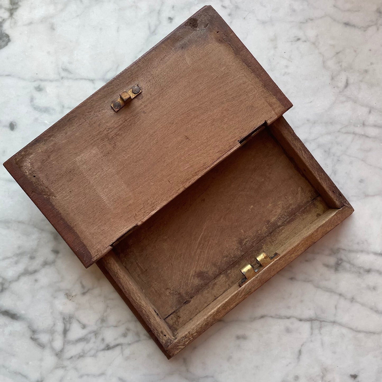 Antique Book Shaped Treen Box