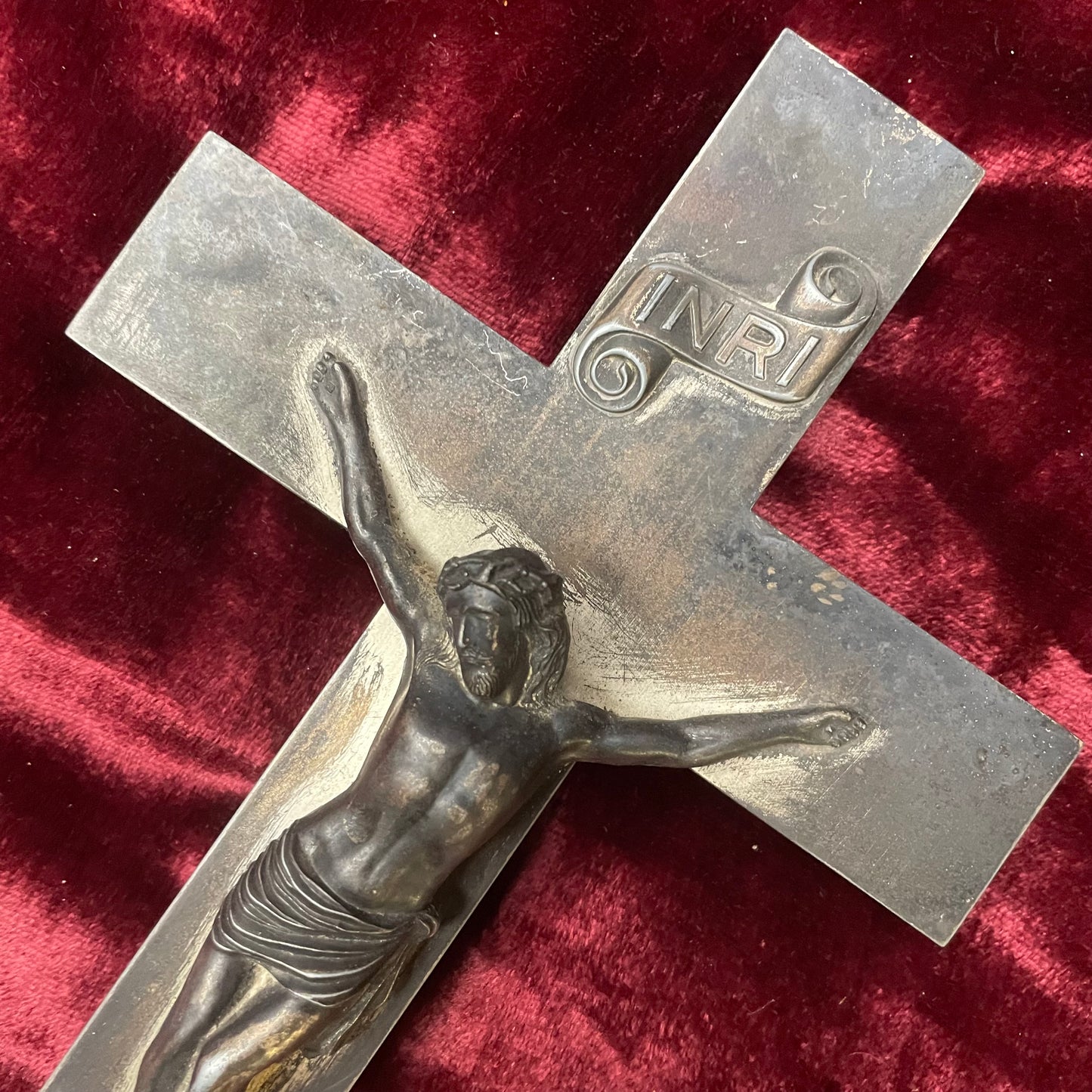 Antique Last Rites Crucifix