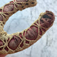 Antique Good Luck Charm | Horseshoe Wrapped in Fabric