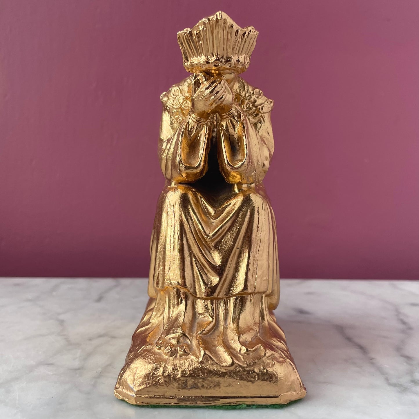 Our Lady of La Salette | Antique Spelter Figure