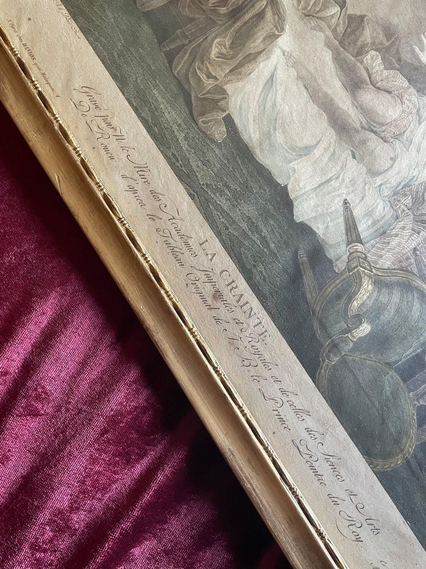 18th Century French Erotic Print | La Crainte