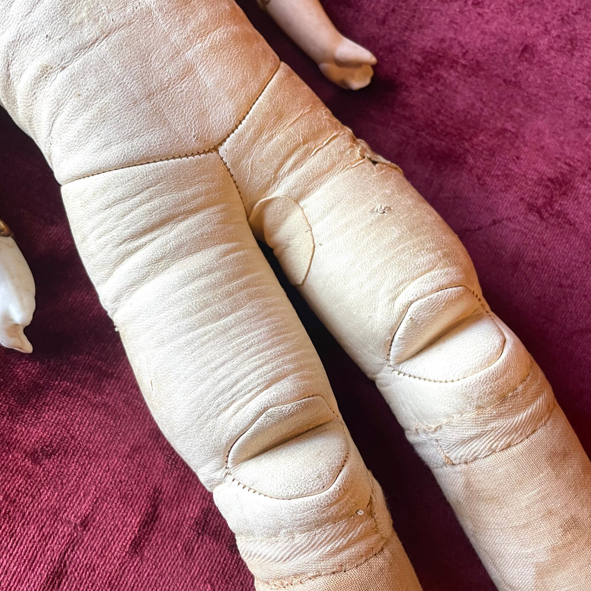 Antique Kid Leather Doll Body