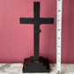 Antique Black Wood Crucifix