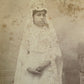 Antique Cabinet Card Photo of Girl at her Confirmation