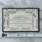 Victorian Die Cut & Embossed Memorial