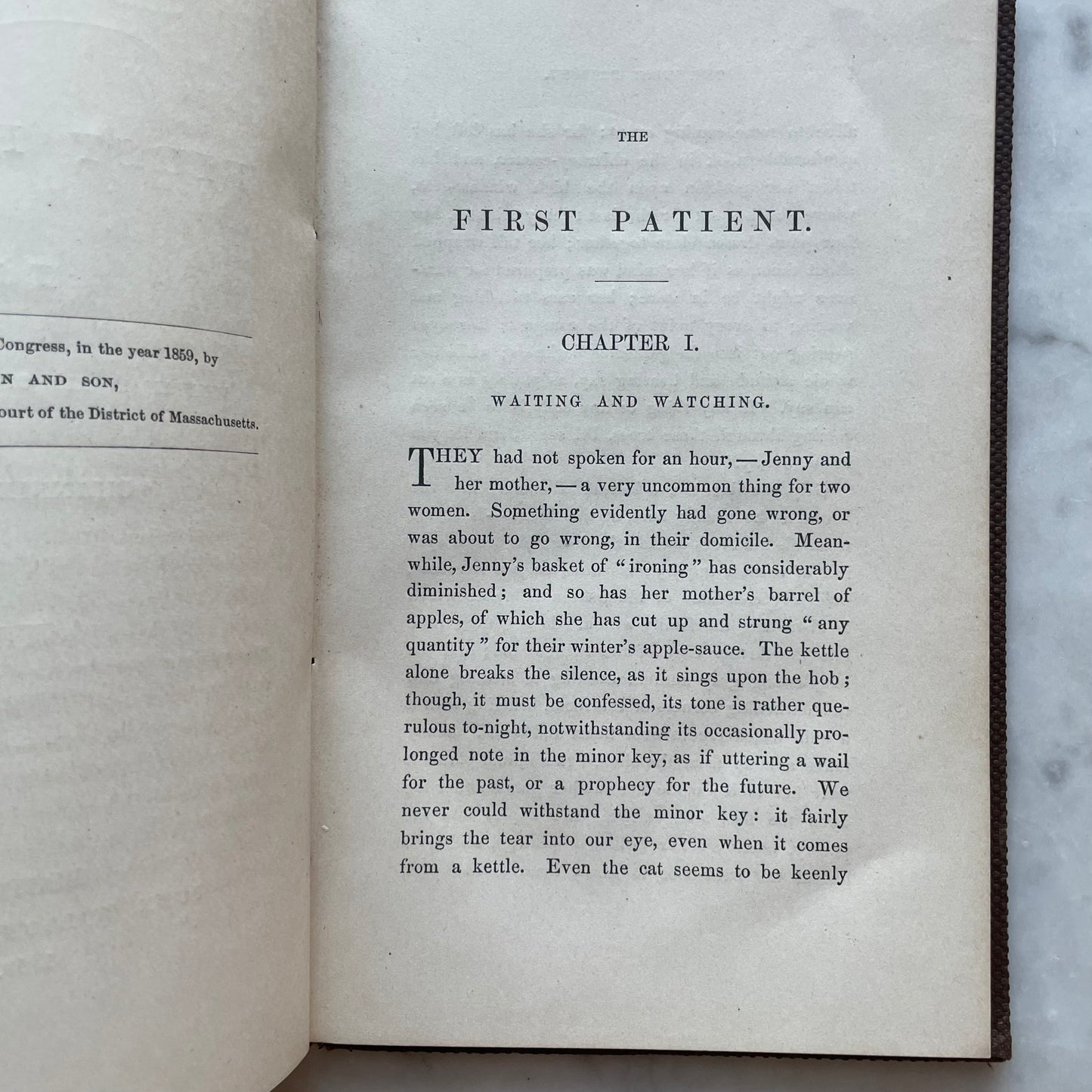 The First Patient: A Story, Written in Aid of the Fair for the Channing Home, 1859