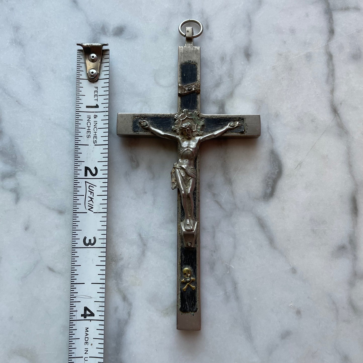 Antique Ebony Crucifix