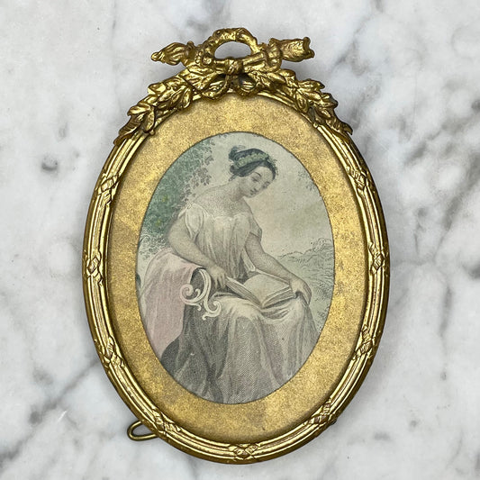 Victorian Girl in Miniature Frame