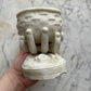 Victorian Parian Hand Holding Basket