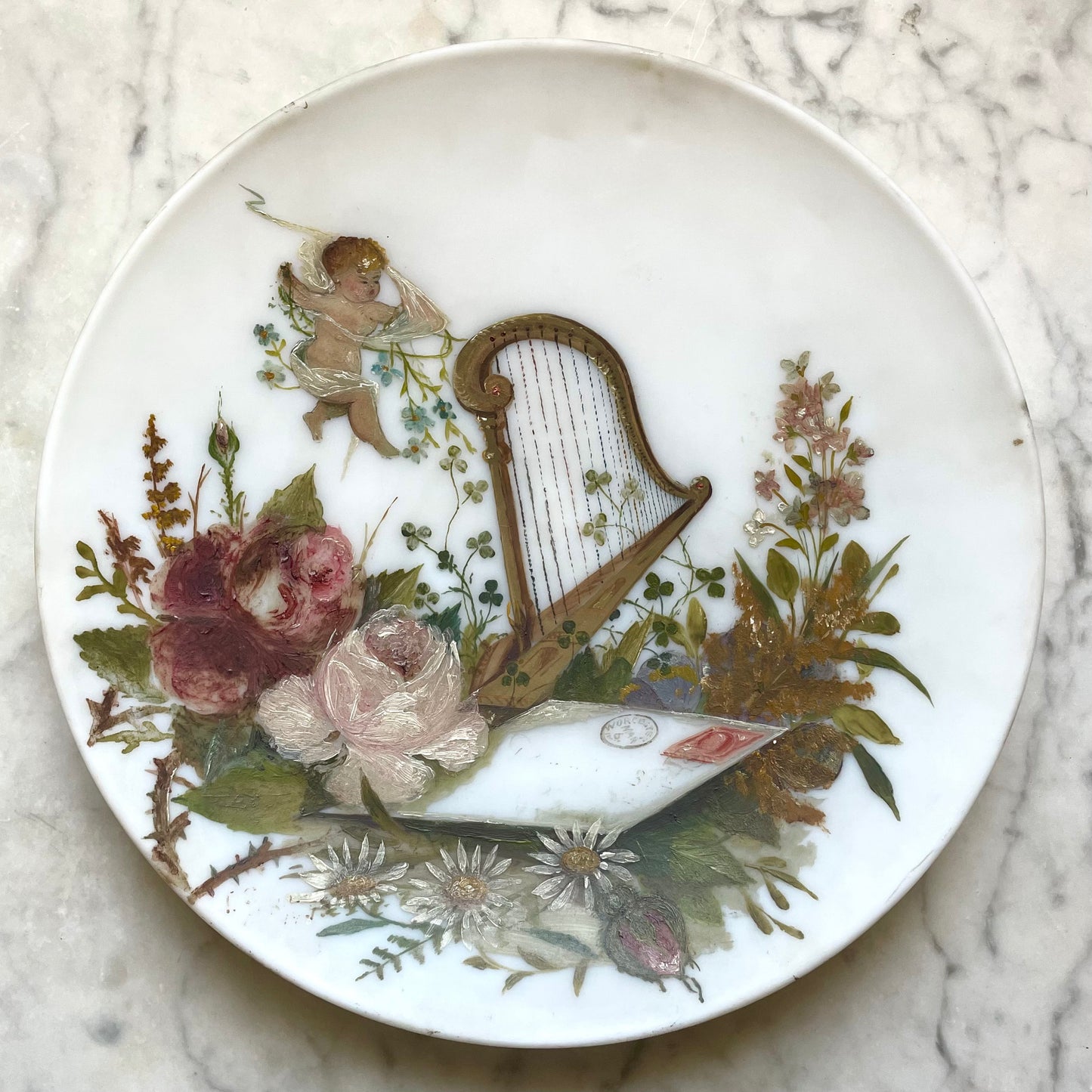 Victorian Hand Painted Floral Plate