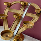 Vintage Heart Shaped Church Candelabra