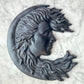 Vintage Crescent Moon Plaque