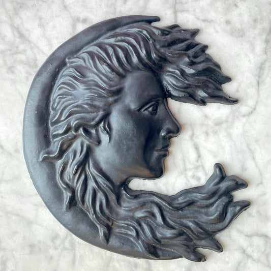 Vintage Crescent Moon Plaque
