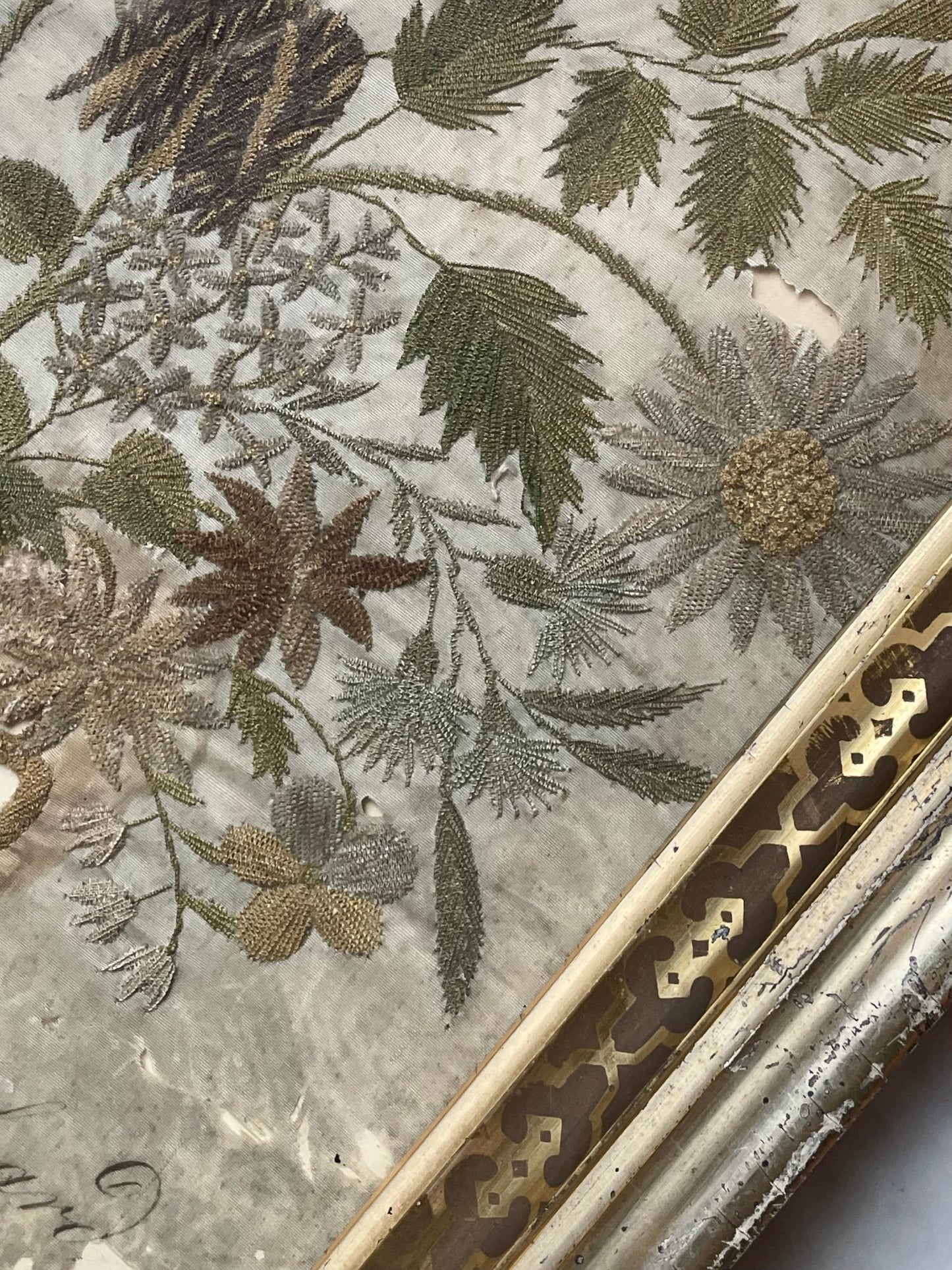 Early Victorian Floral Embroidery