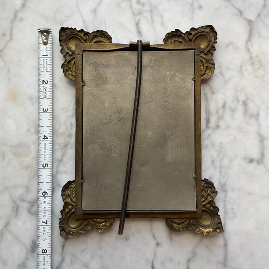 Antique Pet Portrait in Original Frame