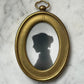 Antique Silhouette Photo in Miniature Frame