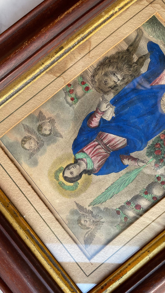 Saint Thecla | Hand Colored Victorian Print