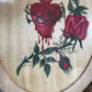 Antique Sacred Heart Painting on Silk