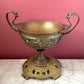 Vintage Brass Baroque Revival Compote