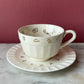 Fortune Telling Cup & Saucer 1940s