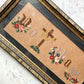 No Cross, No Crown Victorian Rebus Punch Paper Embroidery