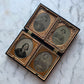 Four Ambrotype Photos in Thermoplastic  Case