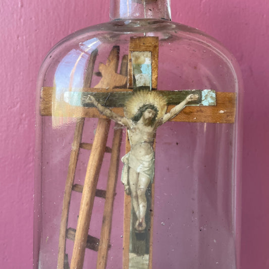 Antique Arma Christi Bottle Whimsy
