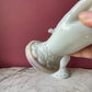 Antique Milk Glass Hand Vases