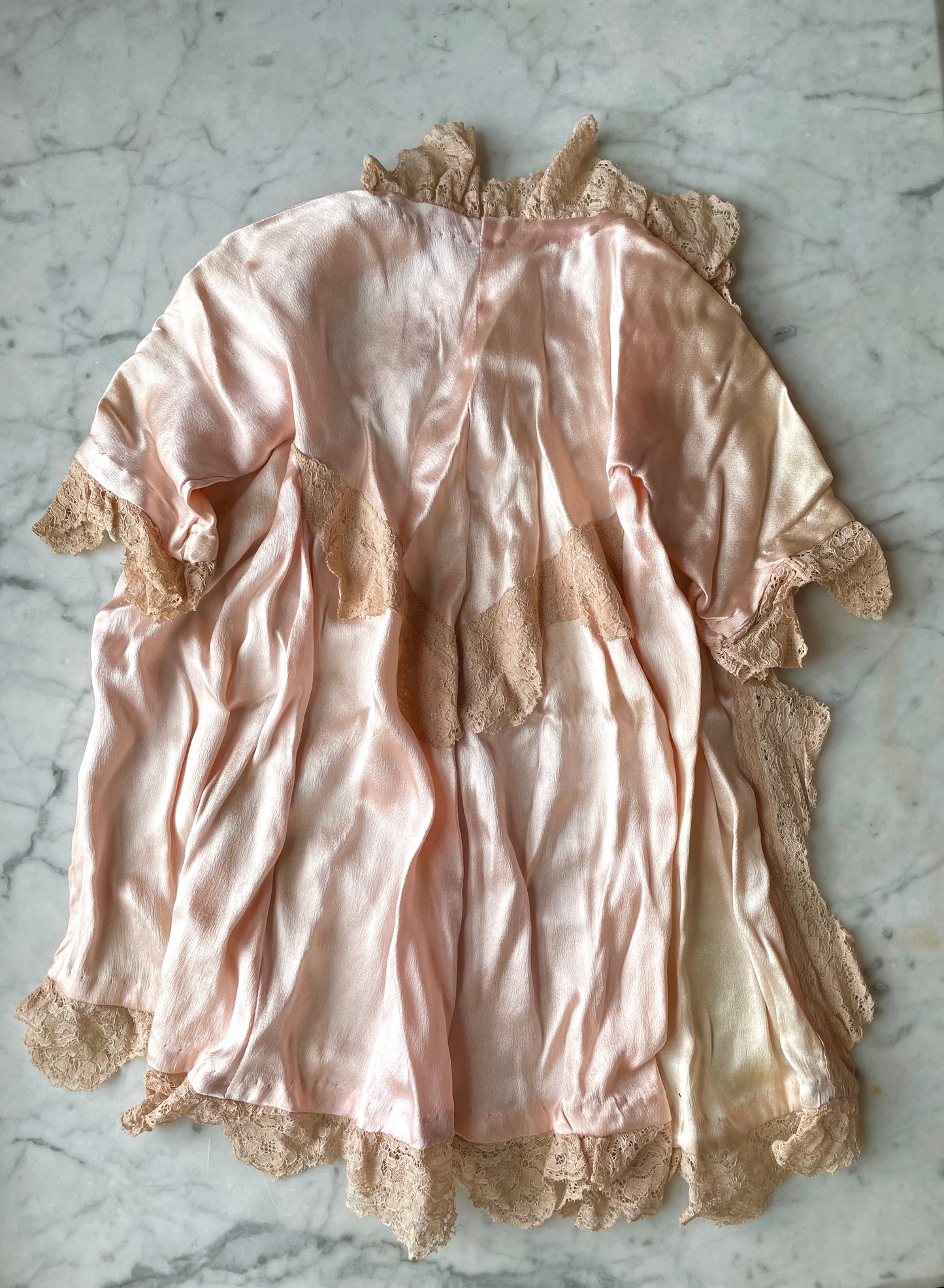 Antique Silk Satin Doll Robe